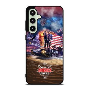 DONALD TRUMP AMERICA GREAT Samsung Galaxy S24 FE Case Cover