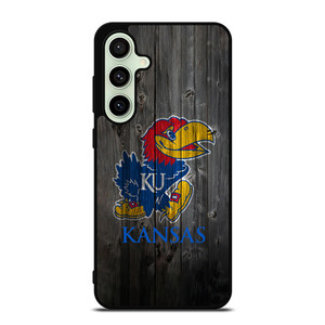 KANSAS JAYHAWKS WOODEN LOGO Samsung Galaxy S24 FE Case Cover