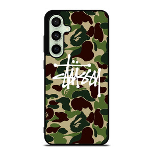 STUSSY BAPE CAMO Samsung Galaxy S24 FE Case Cover STUSSY BAPE CAMO Samsung Galaxy S24 FE Case Cover