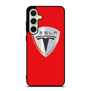 TESLA RED LOGO Samsung Galaxy S24 FE Case Cover TESLA RED LOGO Samsung Galaxy S24 FE Case Cover