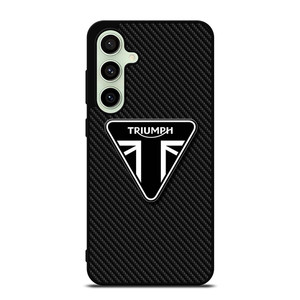 TRIUMPH MOTORCYCLE CARBON LOGO Samsung Galaxy S24 FE Case Cover