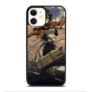 MIKASA ACKERMAN ATTACK ON TITAN ANIME iPhone 12 Case Cover MIKASA ACKERMAN ATTACK ON TITAN ANIME iPhone 12 Case Cover