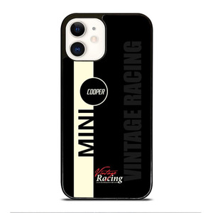 MINI COOPER VINTAGE RACING iPhone 12 Case Cover MINI COOPER VINTAGE RACING iPhone 12 Case Cover