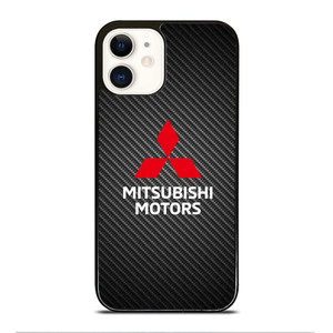 MITSUBISHI MOTORS CARBON LOGO iPhone 12 Case Cover MITSUBISHI MOTORS CARBON LOGO iPhone 12 Case Cover
