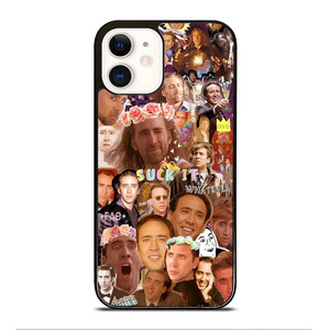 NICOLAS CAGE COLLAGE 2 iPhone 12 Case Cover NICOLAS CAGE COLLAGE 2 iPhone 12 Case Cover