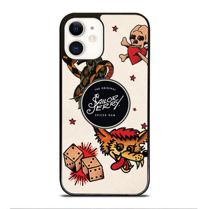 SAILOR JERRY TATTOO LOGO iPhone 12 Case Cover SAILOR JERRY TATTOO LOGO iPhone 12 Case Cover