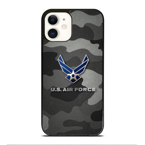 US AIR FORCE CAMO LOGO iPhone 12 Case Cover US AIR FORCE CAMO LOGO iPhone 12 Case Cover