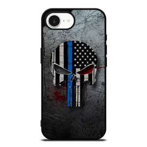 THIN BLUE LINE PUNISHER iPhone 16e Case Cover THIN BLUE LINE PUNISHER iPhone 16e Case Cover