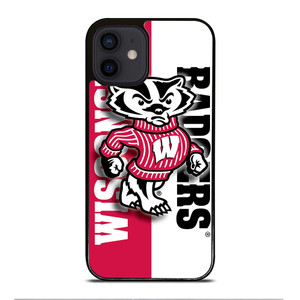 WISCONSIN BADGERS LOGO NEW iPhone 12 Mini Case Cover WISCONSIN BADGERS LOGO NEW iPhone 12 Mini Case Cover