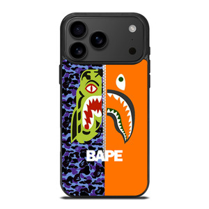 BAPE CAMO SHARK ZIPPER iPhone 17 Pro Max Case Cover