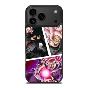 BLACK GOKU SS ROSE COLLAGE iPhone 17 Pro Max Case Cover