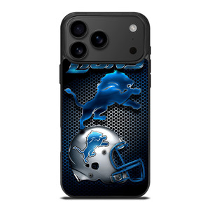 DETROIT LIONS METAL iPhone 17 Pro Max Case Cover