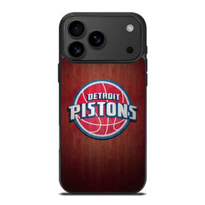 DETROIT PISTONS WOODEN LOGO iPhone 17 Pro Max Case Cover