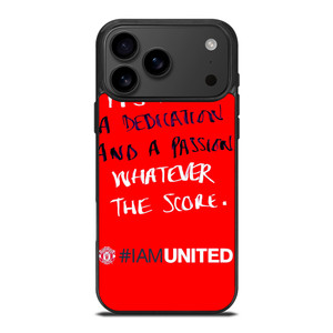 MANCHESTER UNITED I AM UNITED iPhone 17 Pro Max Case Cover
