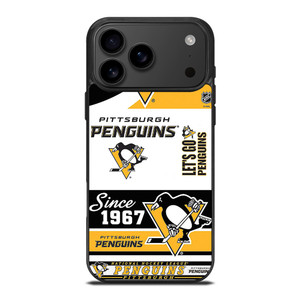 PITTSBURGH PENGUINS LOGO COLLAGE iPhone 17 Pro Max Case Cover