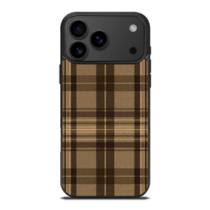PLAID BROWN 1 iPhone 17 Pro Max Case Cover