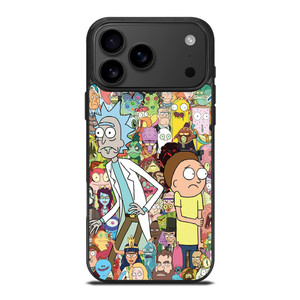 RICK AND MORTY CHHARACTER iPhone 17 Pro Max Case Cover