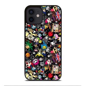 TOKIDOKI COLLAGE 1 iPhone 12 Mini Case Cover TOKIDOKI COLLAGE 1 iPhone 12 Mini Case Cover
