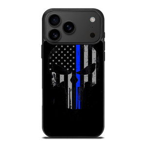 THIN BLUE LINE PUNISHER BLACK iPhone 17 Pro Max Case Cover THIN BLUE LINE PUNISHER BLACK iPhone 17 Pro Max Case Cover