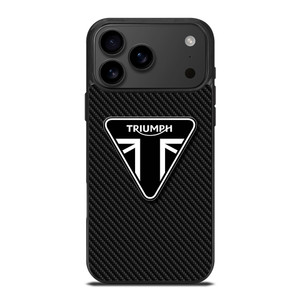 TRIUMPH MOTORCYCLE CARBON LOGO iPhone 17 Pro Max Case Cover TRIUMPH MOTORCYCLE CARBON LOGO iPhone 17 Pro Max Case Cover