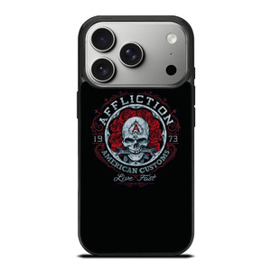 AFFLICTION SKULL ROSE iPhone 17 Pro Case Cover