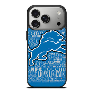 DETROIT LIONS QUOTE iPhone 17 Pro Case Cover