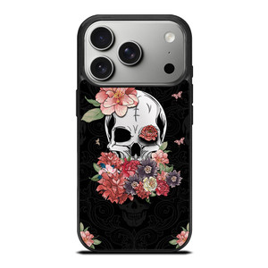 FLORAL SKULL iPhone 17 Pro Case Cover