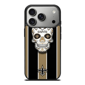 NEW ORLEANS SAINTS SKULL iPhone 17 Pro Case Cover NEW ORLEANS SAINTS SKULL iPhone 17 Pro Case Cover