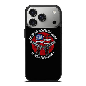 SECOND AMENDMENT AMERICAN GUN LOGO iPhone 17 Pro Case Cover