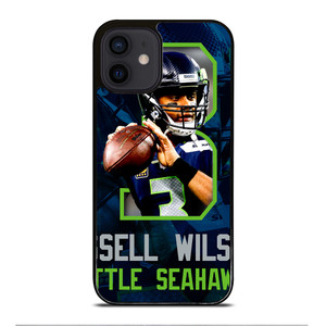 RUSSELL WILSON 3 SEATTLE SEAHAWKS iPhone 12 Mini Case Cover RUSSELL WILSON 3 SEATTLE SEAHAWKS iPhone 12 Mini Case Cover