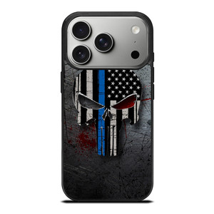 THIN BLUE LINE PUNISHER iPhone 17 Pro Case Cover THIN BLUE LINE PUNISHER iPhone 17 Pro Case Cover