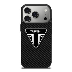 TRIUMPH MOTORCYCLE CARBON LOGO iPhone 17 Pro Case Cover TRIUMPH MOTORCYCLE CARBON LOGO iPhone 17 Pro Case Cover