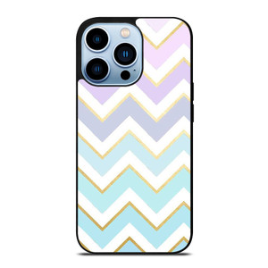 OMBRE PASTEL CHEVRON PATTERN iPhone 13 Pro Max Case Cover
