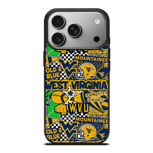 WEST VIRGINIA MOUNTAINEERS COLLAGE iPhone 17 Pro Case Cover WEST VIRGINIA MOUNTAINEERS COLLAGE iPhone 17 Pro Case Cover