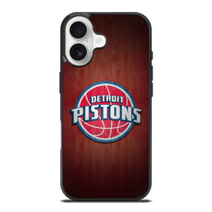 DETROIT PISTONS WOODEN LOGO iPhone 17 Case Cover