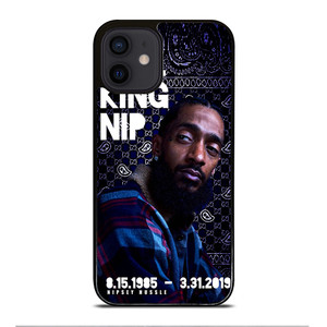 NIPSEY HUSSLE KING NIP iPhone 12 Mini Case Cover NIPSEY HUSSLE KING NIP iPhone 12 Mini Case Cover