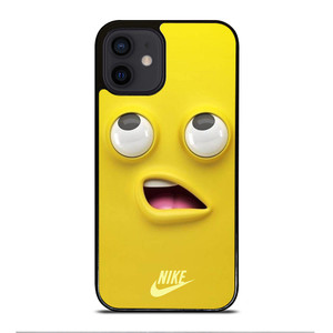NIKE YELLOW SMILE EMOTICON iPhone 12 Mini Case Cover NIKE YELLOW SMILE EMOTICON iPhone 12 Mini Case Cover