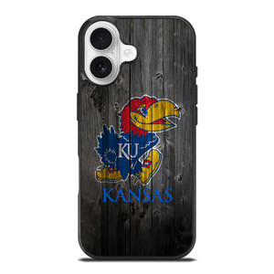 KANSAS JAYHAWKS WOODEN LOGO iPhone 17 Case Cover
