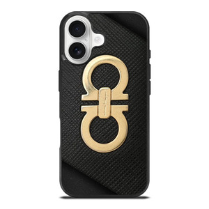 SALVATORE FERRAGAMO GOLD LOGO iPhone 17 Case Cover