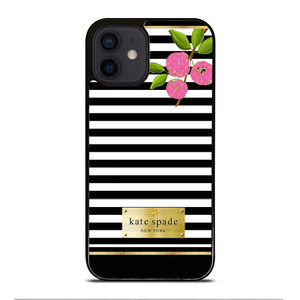 KATE SPADE STRIPE GOLD iPhone 12 Mini Case Cover