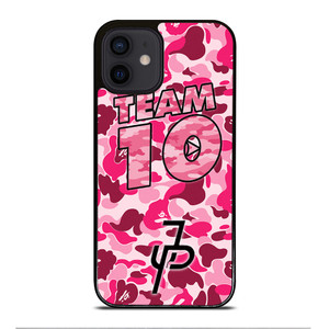 JAKE PAUL TEAM 10 PINK CAMO iPhone 12 Mini Case Cover JAKE PAUL TEAM 10 PINK CAMO iPhone 12 Mini Case Cover
