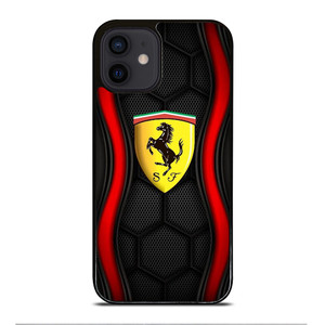 FERRARI HEXAGON iPhone 12 Mini Case Cover FERRARI HEXAGON iPhone 12 Mini Case Cover