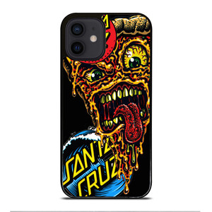 SANTA CRUZ SKATEBOARDS PIZZA iPhone 12 Mini Case Cover SANTA CRUZ SKATEBOARDS PIZZA iPhone 12 Mini Case Cover