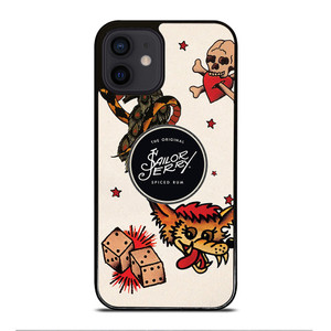 SAILOR JERRY TATTOO LOGO iPhone 12 Mini Case Cover SAILOR JERRY TATTOO LOGO iPhone 12 Mini Case Cover
