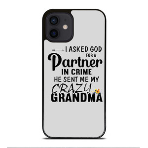 PARTNER IN CRIME GRANDMA 1 iPhone 12 Mini Case Cover PARTNER IN CRIME GRANDMA 1 iPhone 12 Mini Case Cover