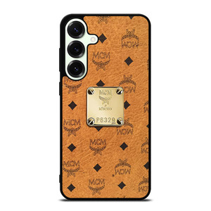 MCM WORLD WIDE BROWN LEATHER 2 Samsung Galaxy S26 Plus Case Cover