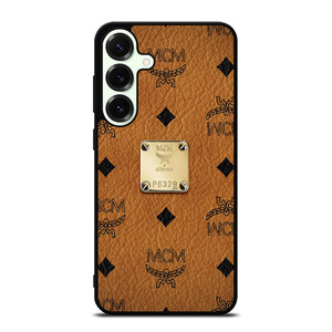 MCM WORLD WIDE BROWN LEATHER Samsung Galaxy S26 Plus Case Cover
