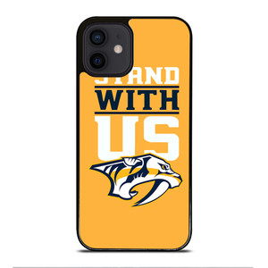 NASHVILLE PREDATORS STAND WITH US iPhone 12 Mini Case Cover NASHVILLE PREDATORS STAND WITH US iPhone 12 Mini Case Cover