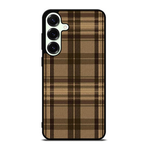 PLAID BROWN 1 Samsung Galaxy S26 Plus Case Cover