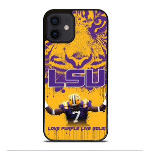 LSU TIGERS THE PURPLE iPhone 12 Mini Case Cover LSU TIGERS THE PURPLE iPhone 12 Mini Case Cover